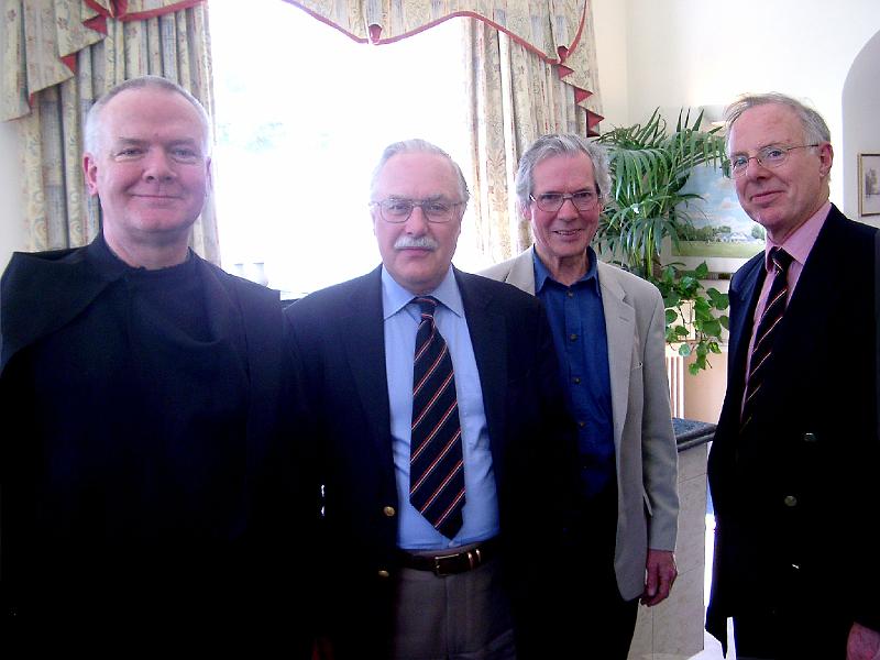St George's Day009.JPG - Fr Oliver Holt, John Kerr, Chris Booth and Godfrey Linnett